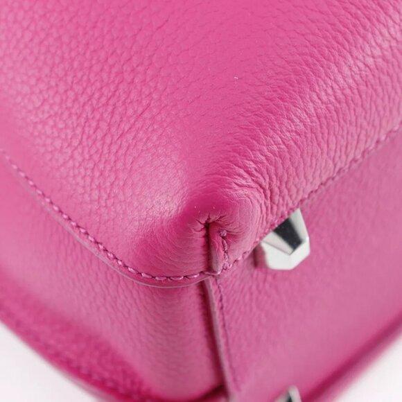 MCM mirror Handbag MWT 6SMA04 PU001 2WAYShoulder pink leather Women - Picture 8 of 12